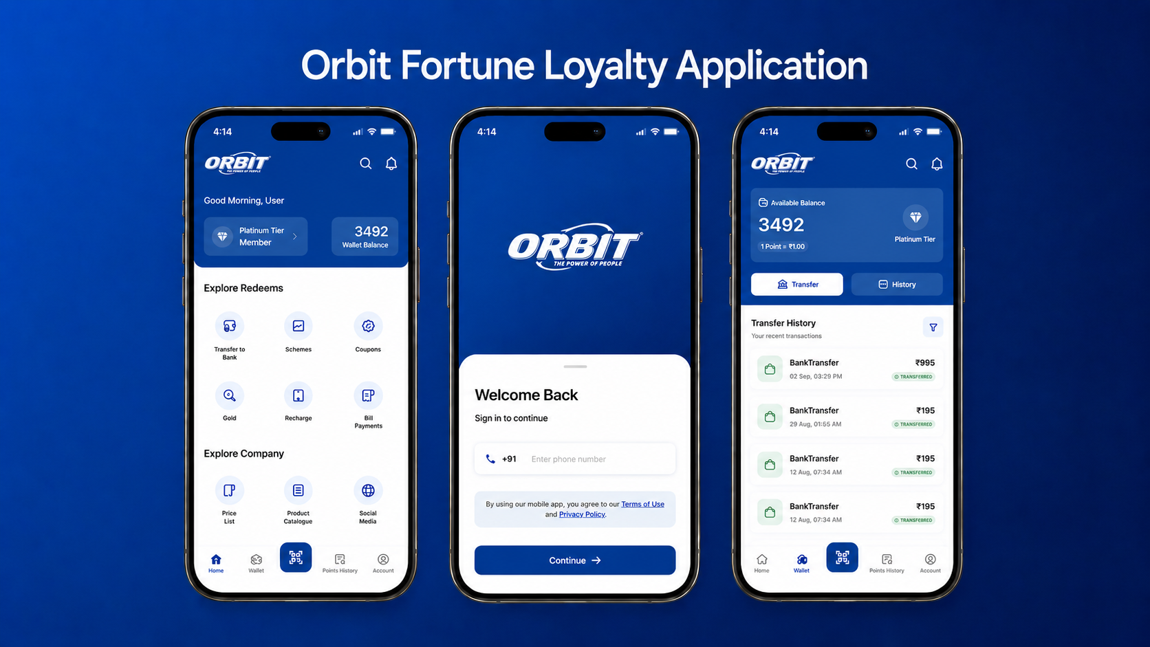 Orbit Fortune Loyalty App