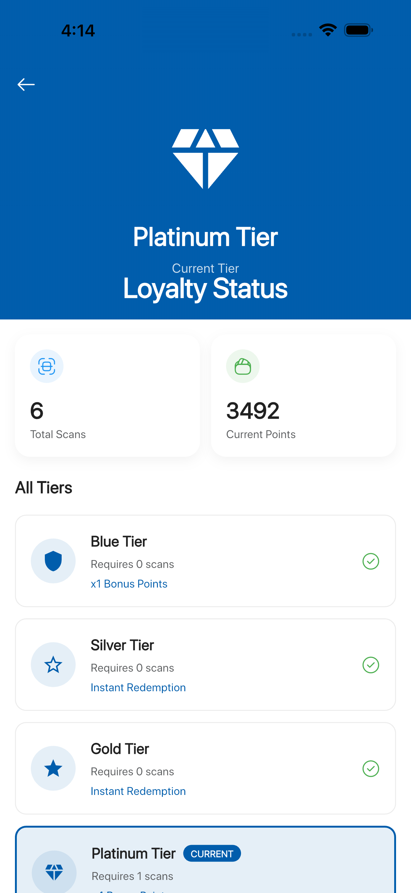 Loyalty Tier Status